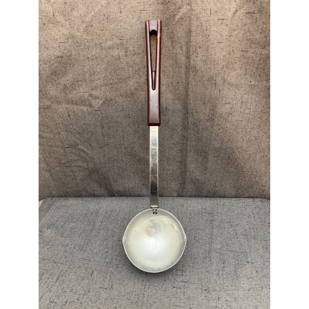 Vintage Stainless Steel Stanhome Soup ladle Bakelite handle MCM